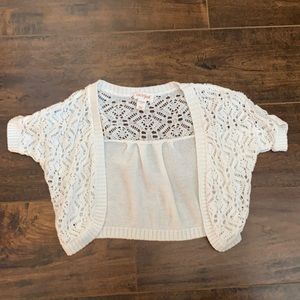 Girls jumping beans lace shrug size 6/6X